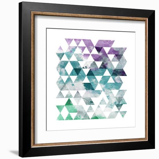 Marble Triangle-OnRei-Framed Art Print