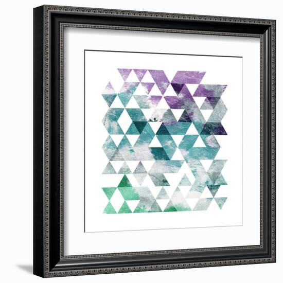 Marble Triangle-OnRei-Framed Art Print