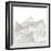 Marbled Geo Mountains I-PI Studio-Framed Art Print