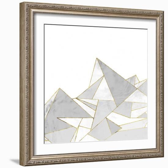 Marbled Geo Mountains II-PI Studio-Framed Art Print