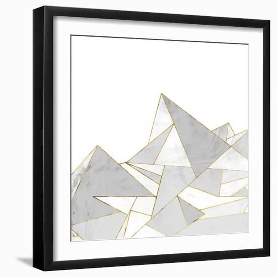 Marbled Geo Mountains II-PI Studio-Framed Art Print