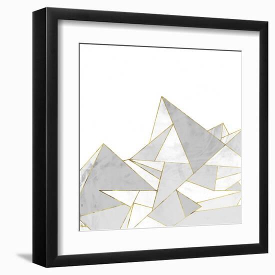 Marbled Geo Mountains II-PI Studio-Framed Art Print