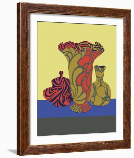 Marbled Silhouette - Arrange-Erika Greenfield-Framed Giclee Print