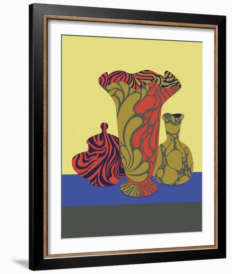 Marbled Silhouette - Arrange-Erika Greenfield-Framed Giclee Print