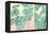 Marbled Tropical Silhouettes-null-Framed Stretched Canvas