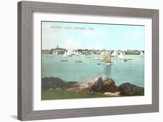 Marblehead Harbor, Marblehead, Mass.-null-Framed Art Print