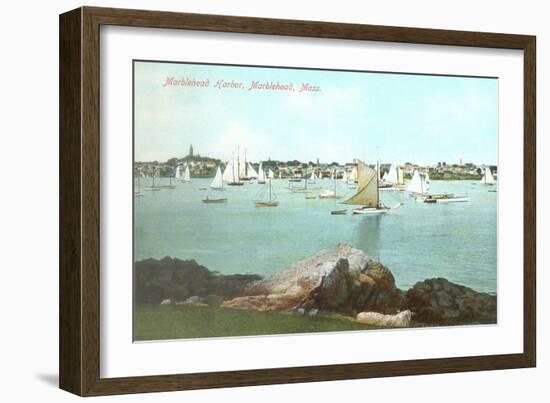 Marblehead Harbor, Marblehead, Mass.-null-Framed Art Print
