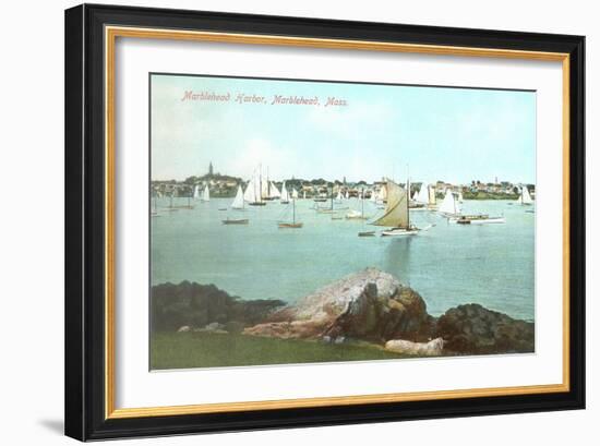 Marblehead Harbor, Marblehead, Mass.-null-Framed Art Print