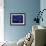 Marbleized Blue-Fractalicious-Framed Giclee Print displayed on a wall