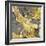 Marbleized in Gold and Grey I-Danielle Carson-Framed Art Print