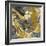 Marbleized in Gold and Grey II-Danielle Carson-Framed Art Print