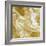 Marbleized in Gold and Silver-Danielle Carson-Framed Art Print