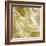 Marbleized in Gold and Silver-Danielle Carson-Framed Art Print