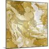 Marbleized in Gold and Silver-Danielle Carson-Mounted Art Print