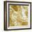 Marbleized in Gold and Silver-Danielle Carson-Framed Art Print