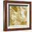 Marbleized in Gold and Silver-Danielle Carson-Framed Art Print