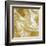 Marbleized in Gold and Silver-Danielle Carson-Framed Art Print