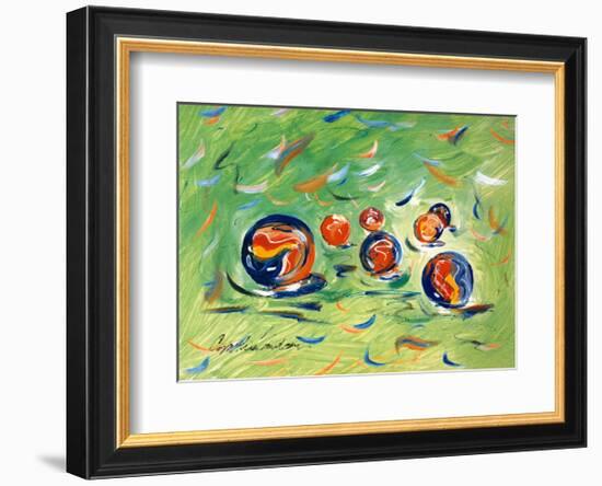 Marbles-Cynthia Hudson-Framed Art Print