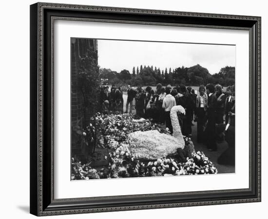 Marc Bolan's Funeral-null-Framed Photographic Print