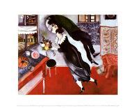 Fleurs Sur Fond Rouge, c.1970-Marc Chagall-Art Print