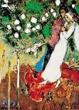 Lovers with Bouquet, c.1949-Marc Chagall-Framed Art Print