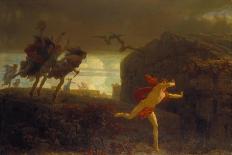 Pentheus, Being Chased by the Maenads-Marc Charles Gabriel Gleyre-Mounted Giclee Print