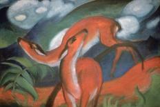 Two Blue Horses-Franz Marc-Giclee Print