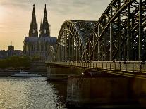 Cologne Cathedral, Dusk, Illuminated-Marc Gilsdorf-Framed Photographic Print