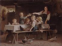 Kids at Lunch, 1857-Marc Louis Benjamin Vautier-Framed Premium Giclee Print