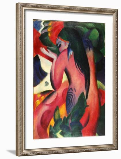 Marc-Red Woman-Franz Marc-Framed Art Print