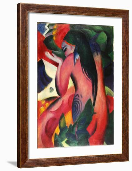 Marc-Red Woman-Franz Marc-Framed Art Print