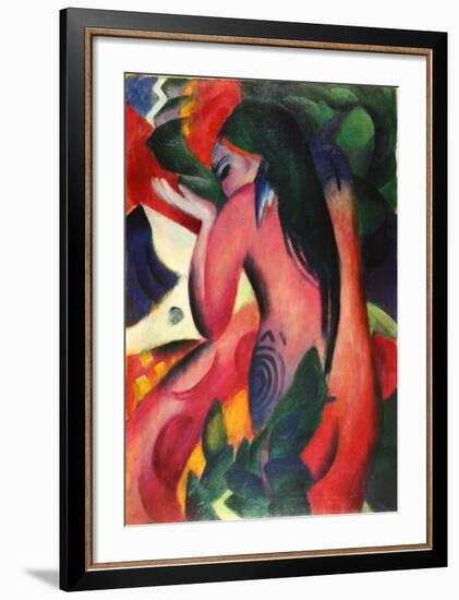 Marc-Red Woman-Franz Marc-Framed Art Print