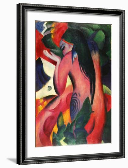 Marc-Red Woman-Franz Marc-Framed Art Print