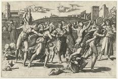 The Martyrdom of St Lawrence, C. 1525-Marcantonio Raimondi-Giclee Print