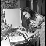 Dalida Ccooking in Her Kitchen-Marcel Begoin-Photographic Print