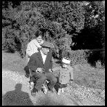 Fernand Raynaud with His Wife Renée and His Son Pascal-Marcel DR-Mounted Photographic Print