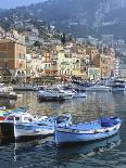 Cote D'Azur, Villefranche-Sur-Mer, View on Town and Port-Marcel Malherbe-Framed Premier Image Canvas