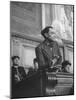 Marcel Petiot Speaking at His Murder Trial-Ralph Morse-Mounted Photographic Print