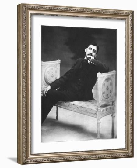 Marcel Proust, French Writer in 1900 Near Age 30-null-Framed Photo