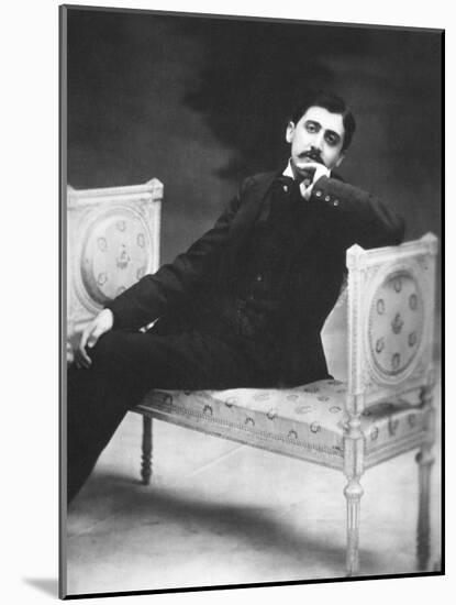 Marcel Proust, French Writer in 1900 Near Age 30-null-Mounted Photo