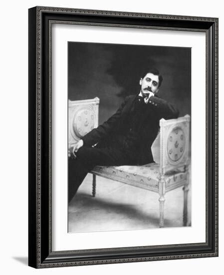 Marcel Proust, French Writer in 1900 Near Age 30-null-Framed Photo