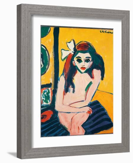 Marcella (Painting, 1909-1910)-Ernst Ludwig Kirchner-Framed Giclee Print