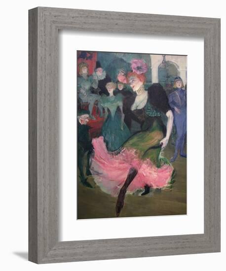 Marcelle Lender Dancing Bolero-Henri de Toulouse-Lautrec-Framed Art Print