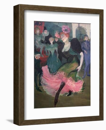 Marcelle Lender Dancing Bolero-Henri de Toulouse-Lautrec-Framed Art Print