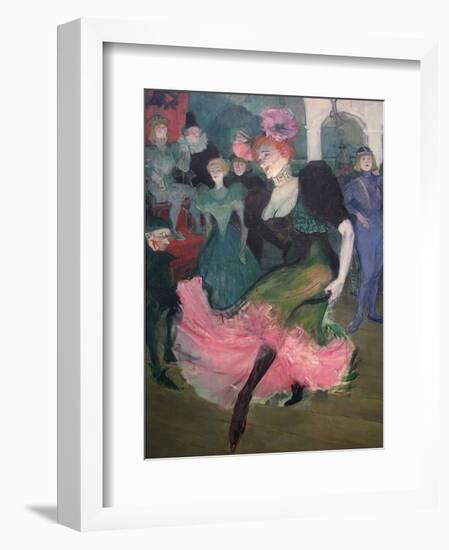 Marcelle Lender Dancing Bolero-Henri de Toulouse-Lautrec-Framed Art Print