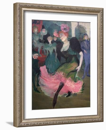 Marcelle Lender Dancing Bolero-Henri de Toulouse-Lautrec-Framed Art Print