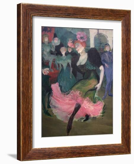 Marcelle Lender Dancing Bolero-Henri de Toulouse-Lautrec-Framed Art Print