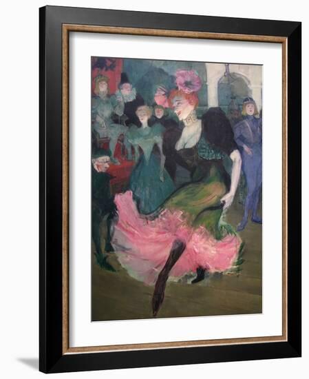 Marcelle Lender Dancing Bolero-Henri de Toulouse-Lautrec-Framed Art Print