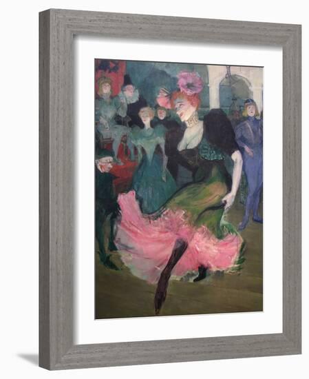 Marcelle Lender Dancing Bolero-Henri de Toulouse-Lautrec-Framed Art Print