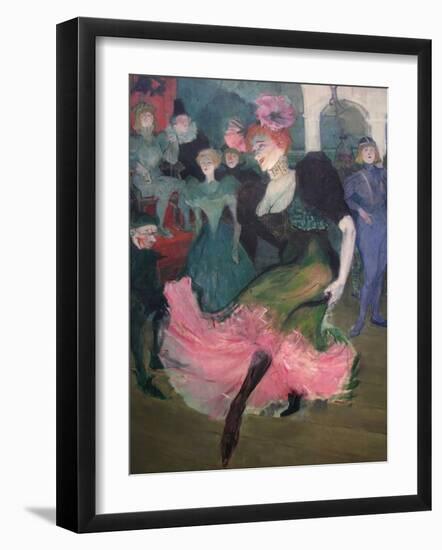 Marcelle Lender Dancing Bolero-Henri de Toulouse-Lautrec-Framed Art Print